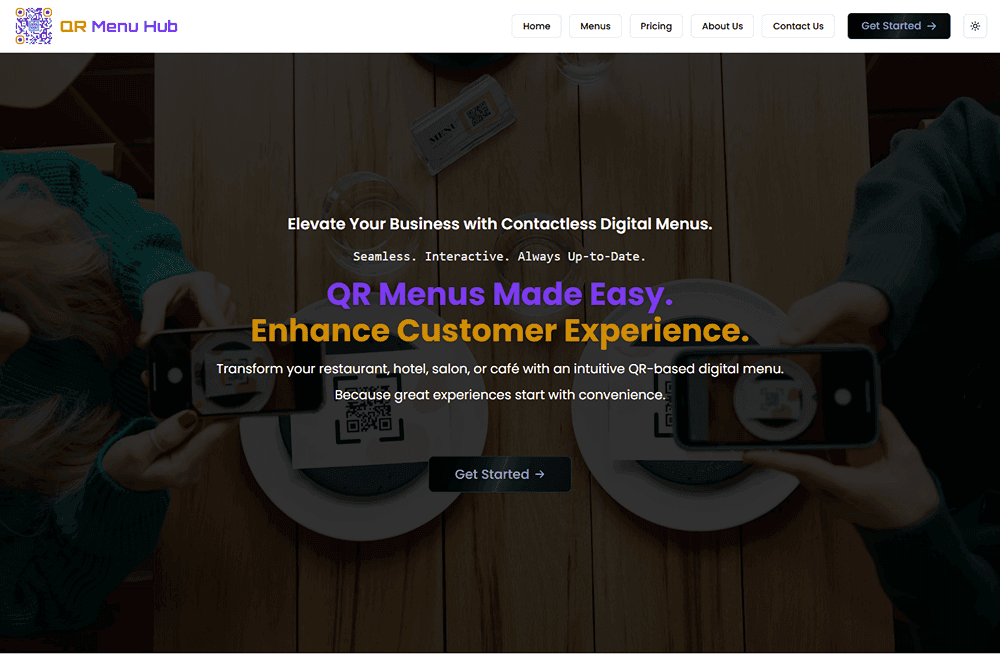 QR Menu Hub